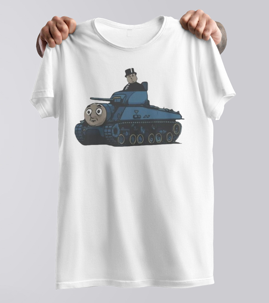 Thomas The Tank Engine And Sir Topham Hatt Tank Fusion Funny T-Shirt