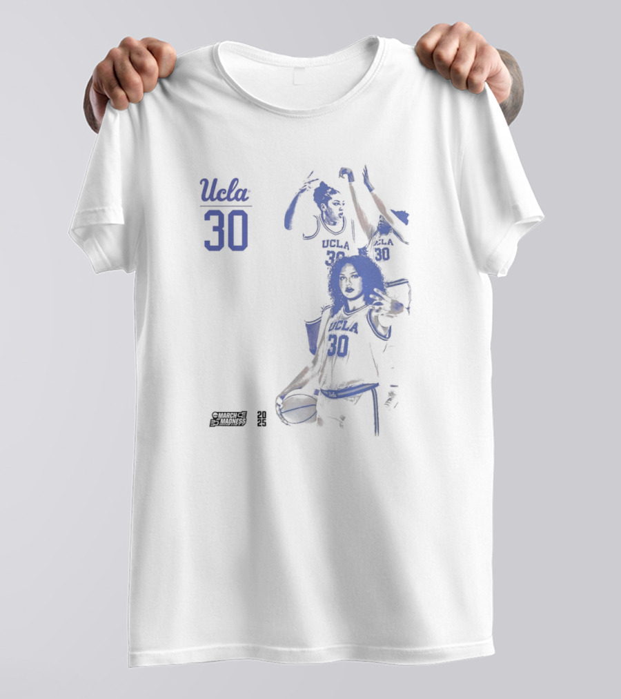 UCLA Bruins Basketball Timea Gardiner 2025 NCAA March Madness #30 T-Shirt