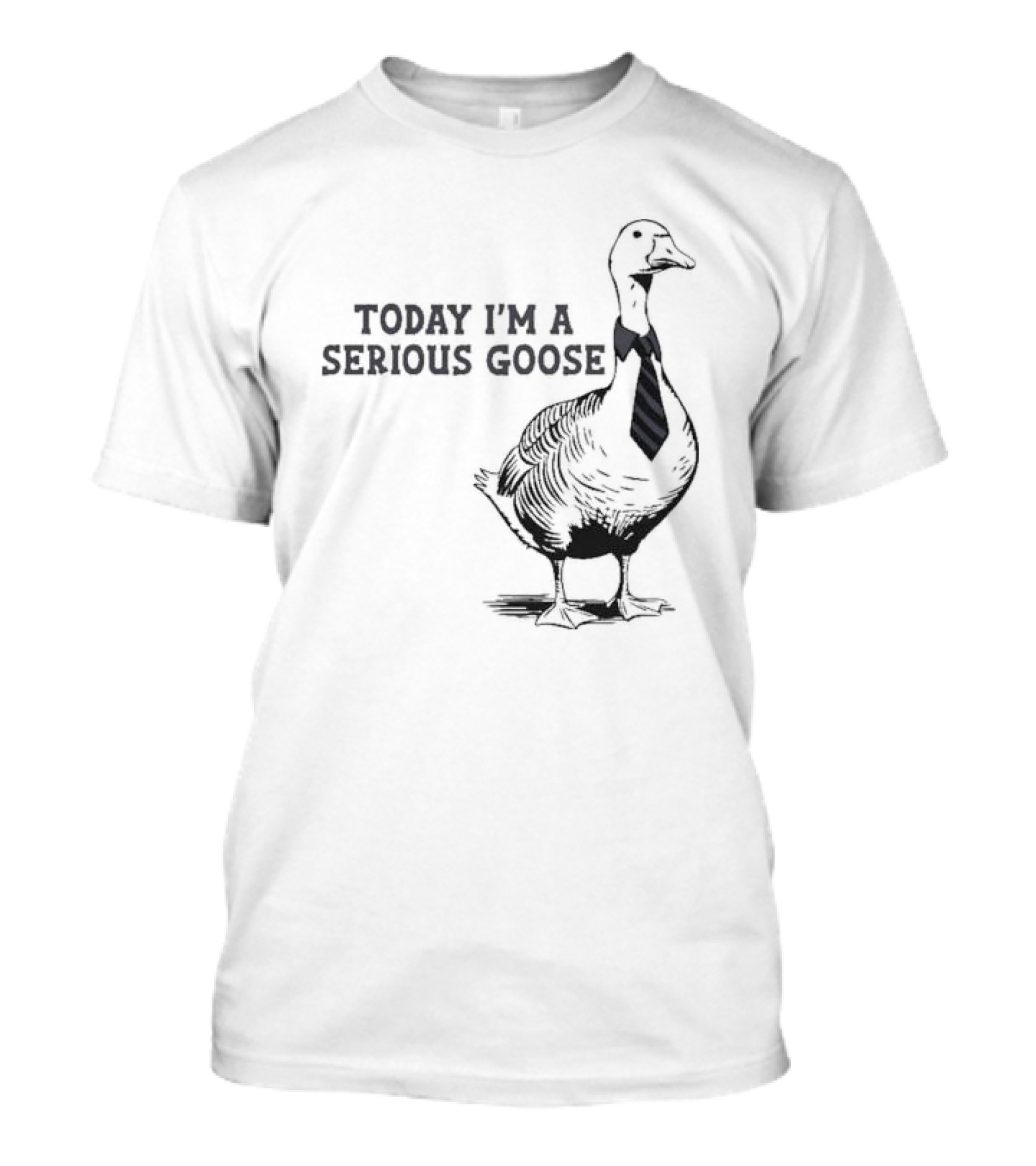 Today I’m A Serious Goose Tie Wearing T-Shirt