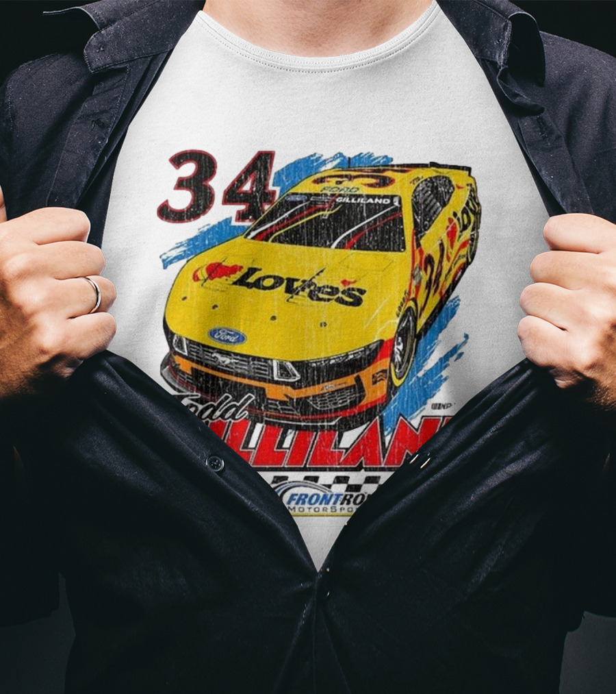 Todd Gilliland 34 Love's Front Row Motorsports Car T-Shirt