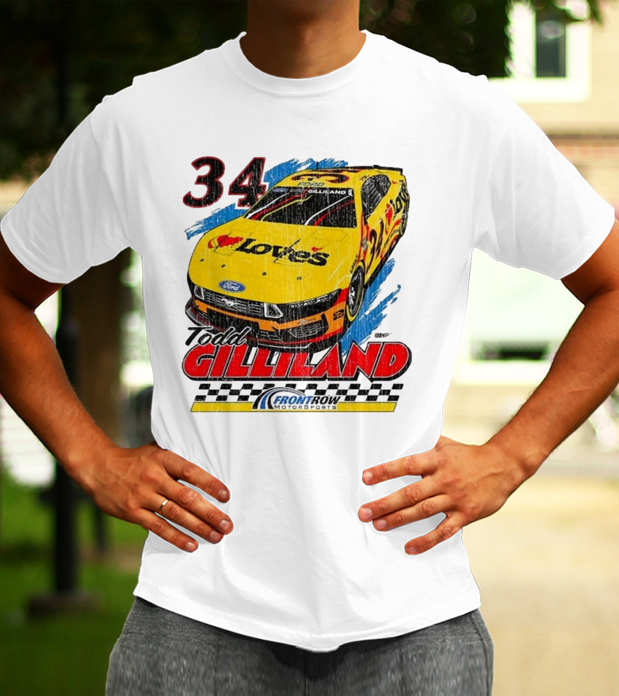 Todd Gilliland 34 Love's Front Row Motorsports Car T-Shirt