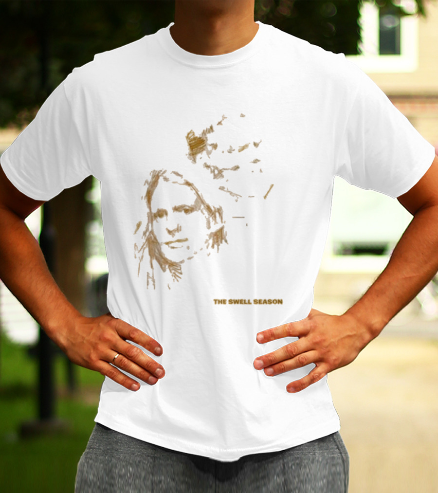 The Swell Season Natural Outline Face Design T-Shirt