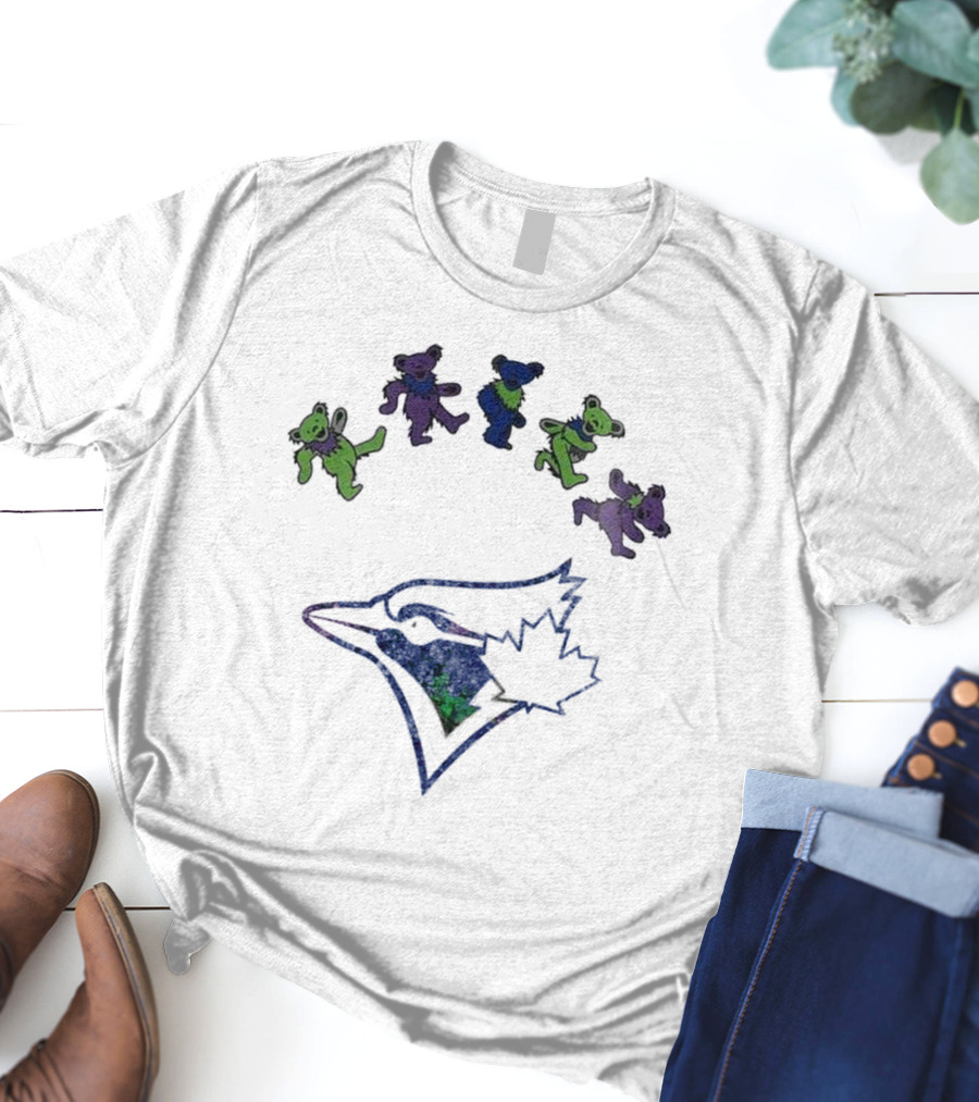 Toronto Blue Jays Grateful Dead Dancing Bears Night 2025 T-Shirt