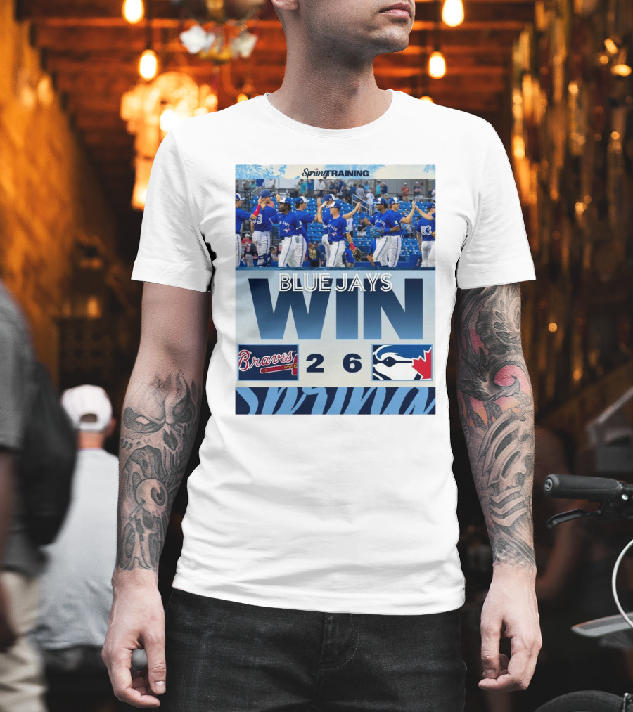 Blue Jays Win Over Braves 6-2 Spring Training T-Shirt