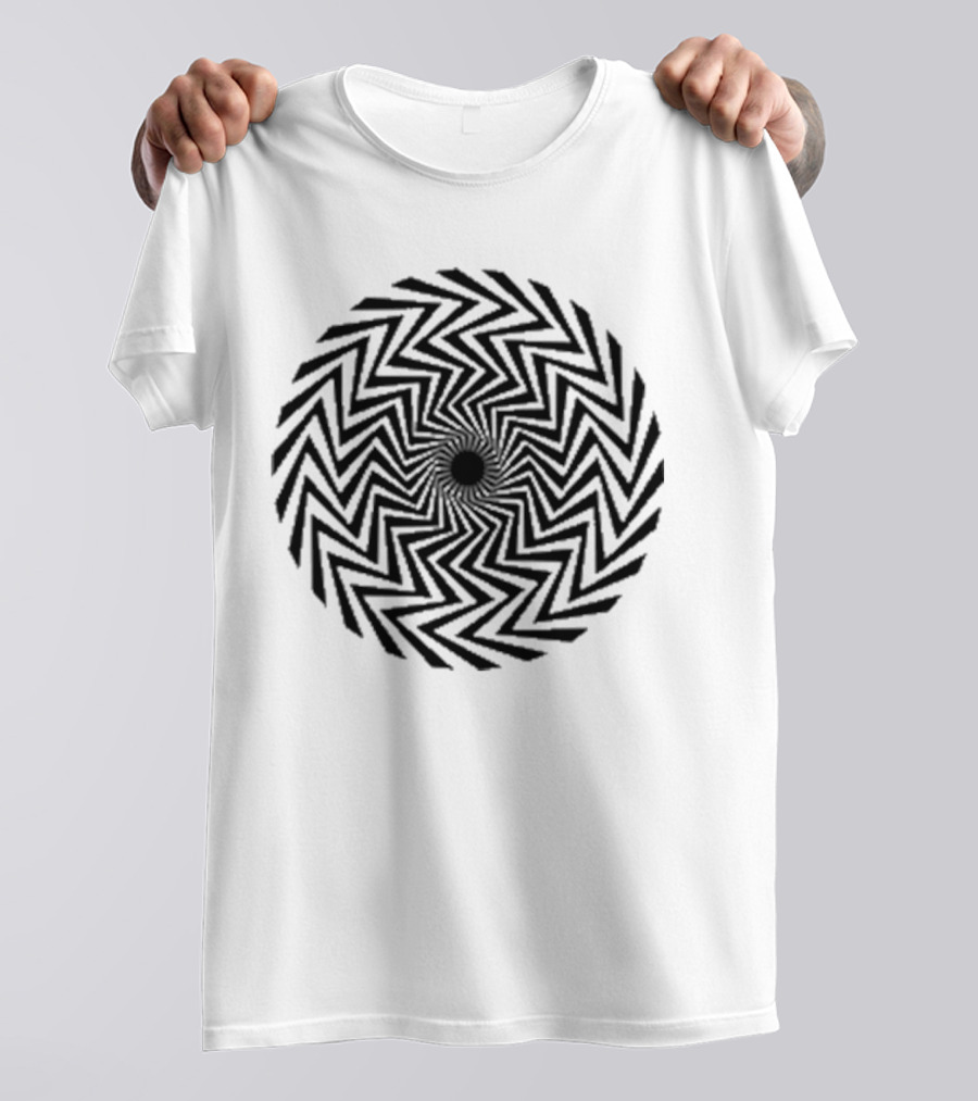 The Who X Modfather Black Spiral Union Jack British Mod Target T-Shirt