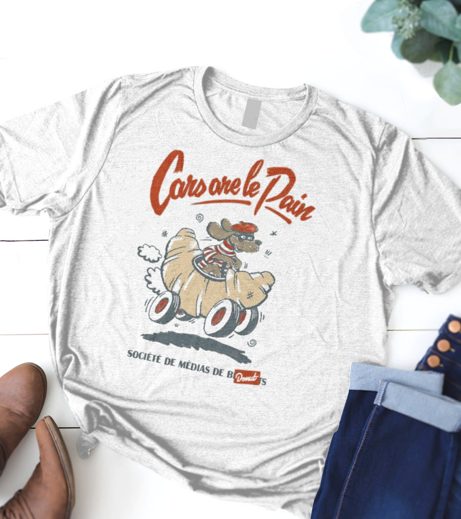 Cars Are Le Pain Société De Médias De Croissants T-Shirt