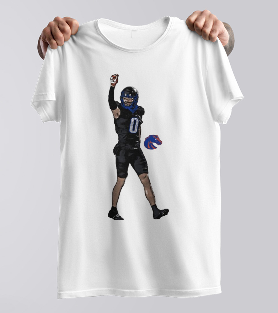 Ty Benefield Boise State Broncos Football Comic Character T-Shirt