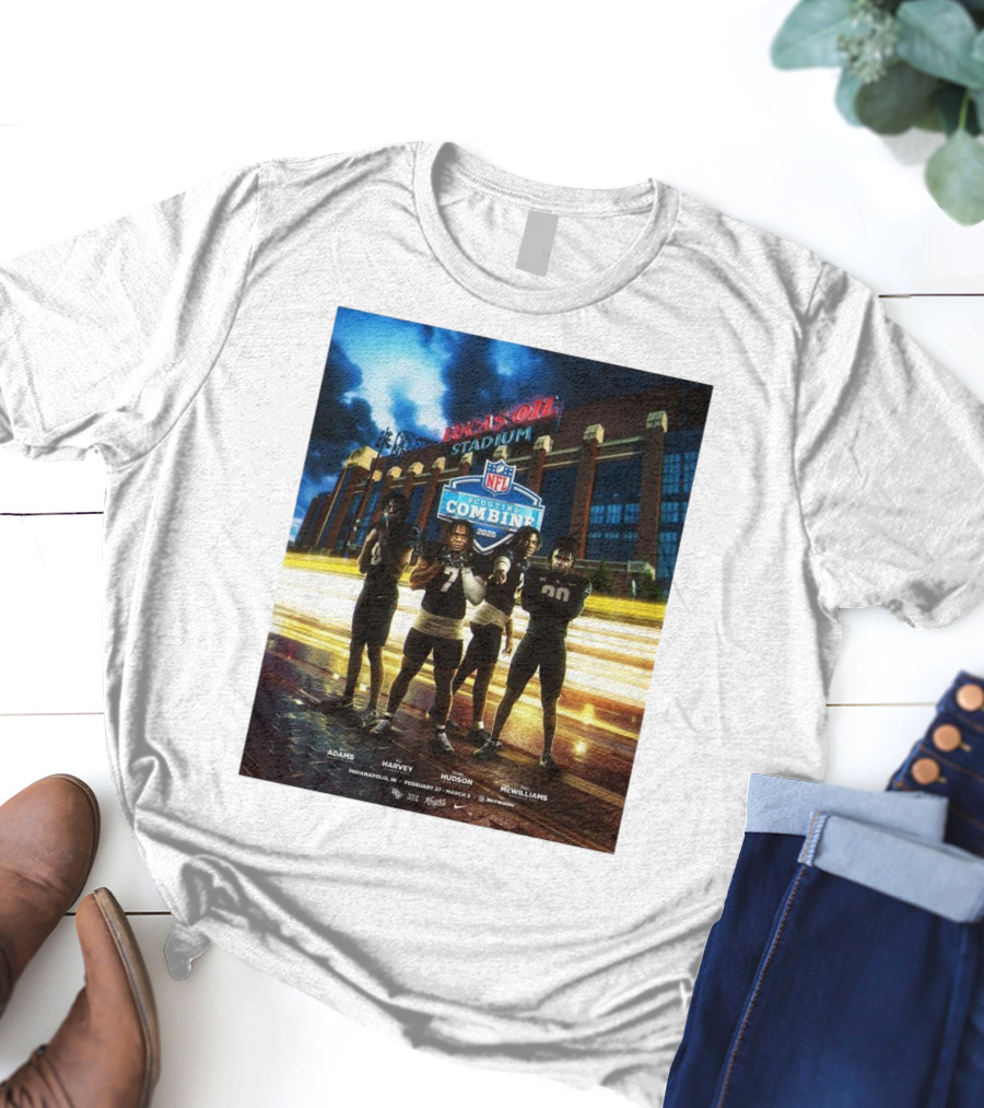 Lucas Oil Stadium NFL Scouting Combine 2025 UCF Adams Harvey Hudson McWilliams Indianapolis T-Shirt
