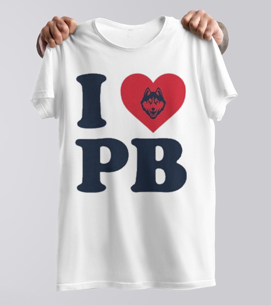 UConn I Heart Huskies Paige Bueckers PB T-Shirt