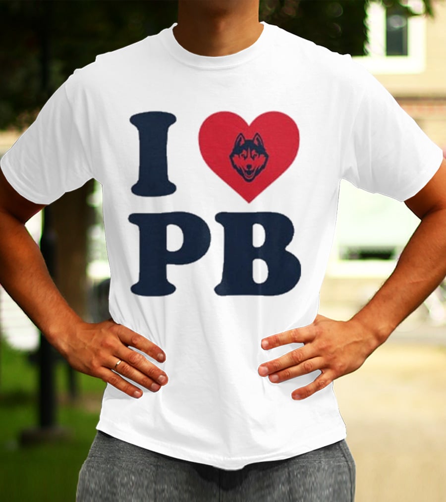 UConn I Heart Huskies Paige Bueckers PB T-Shirt