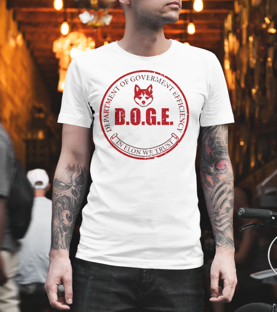 Department Of Government Efficiency D.O.G.E. In Elon We Trust Vintage Doge T-Shirt