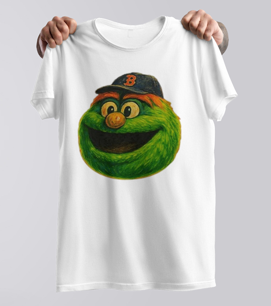 Wally The Green Monster Boston Red Sox Iconic Logo T-Shirt