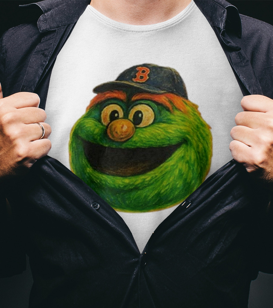 Wally The Green Monster Boston Red Sox Iconic Logo T-Shirt