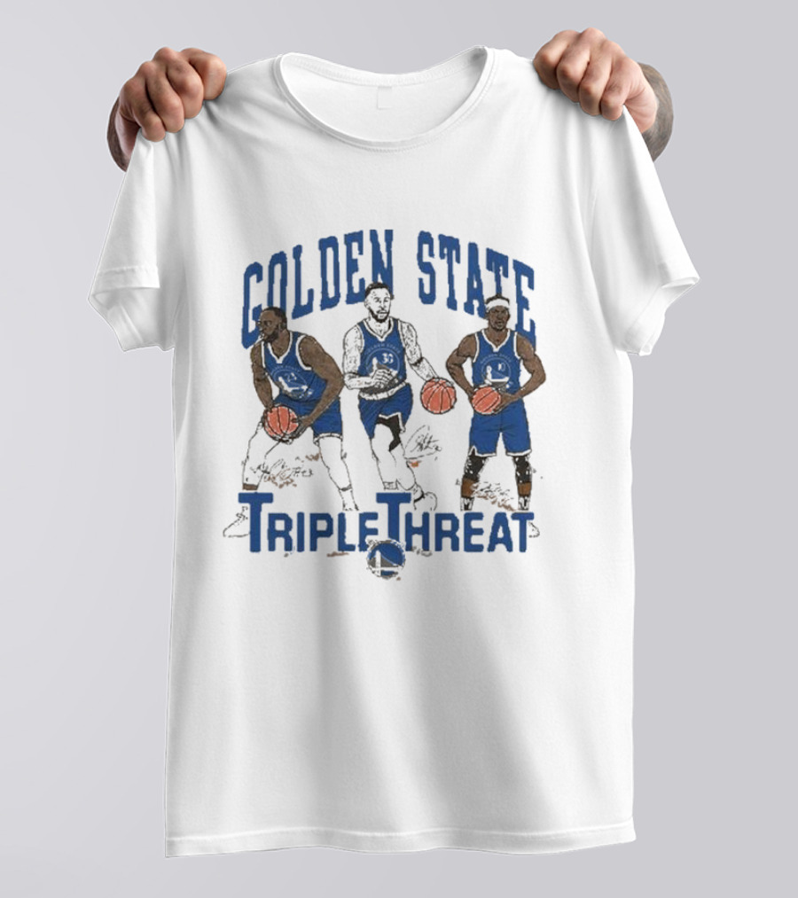 Golden State Triple Threat Green Curry Butler III T-Shirt