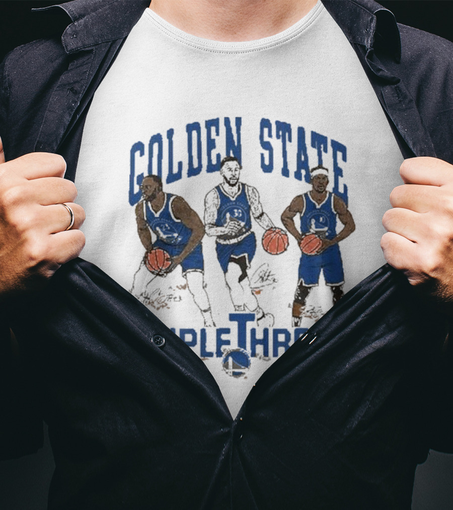 Golden State Triple Threat Green Curry Butler III T-Shirt