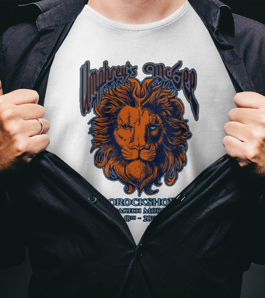 Umphrey’s McGee Morockshow Marrakech Morocco April 18th-20th 2025 Lion Art T-Shirt