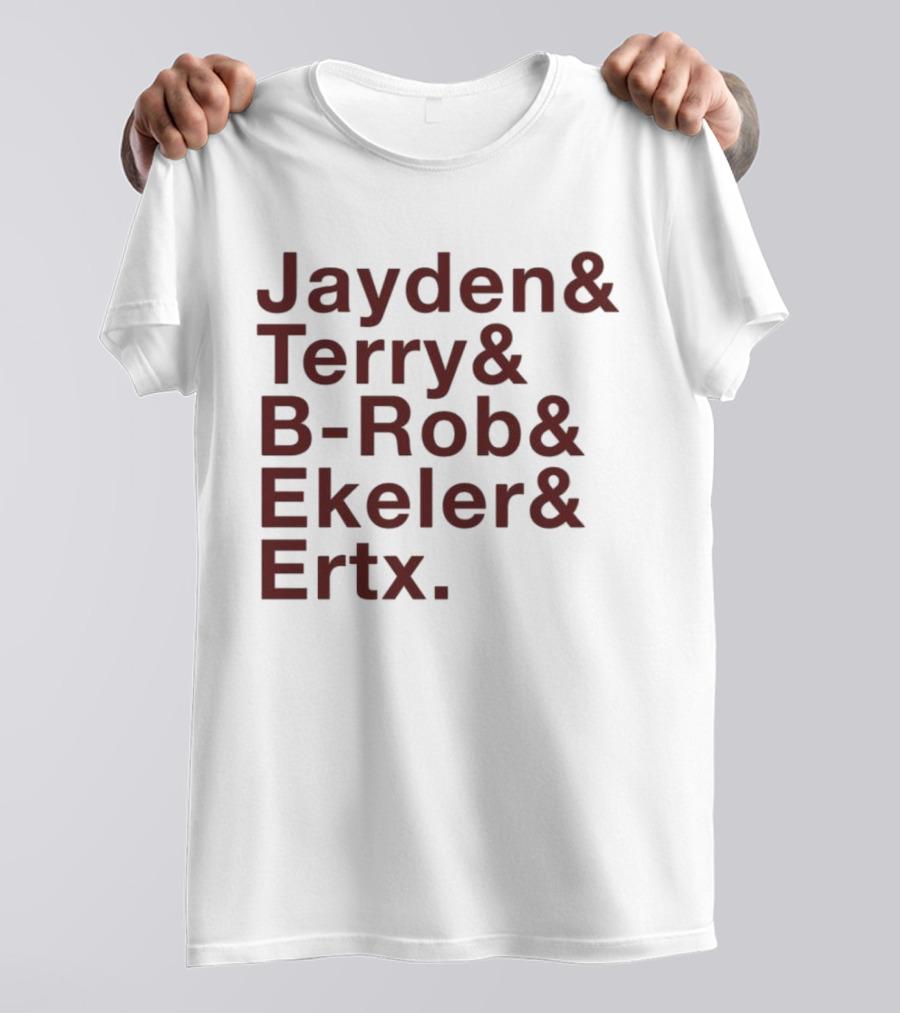 ``` Washington Ampersand Stars Jayden Terry B-Rob Ekeler Ertz ``` T-Shirt