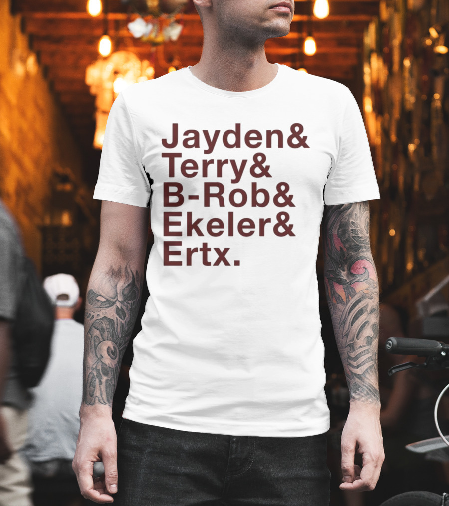 ``` Washington Ampersand Stars Jayden Terry B-Rob Ekeler Ertz ``` T-Shirt