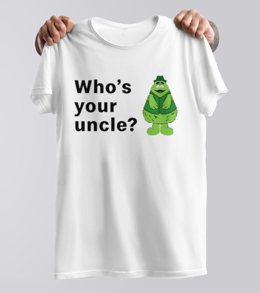 Uncle O’grimacey Who’s Your Uncle Green Character St Patrick’s Day T-Shirt