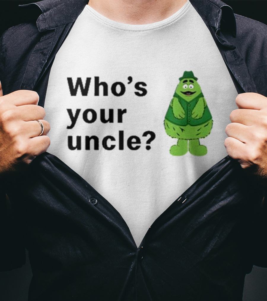 Uncle O’grimacey Who’s Your Uncle Green Character St Patrick’s Day T-Shirt