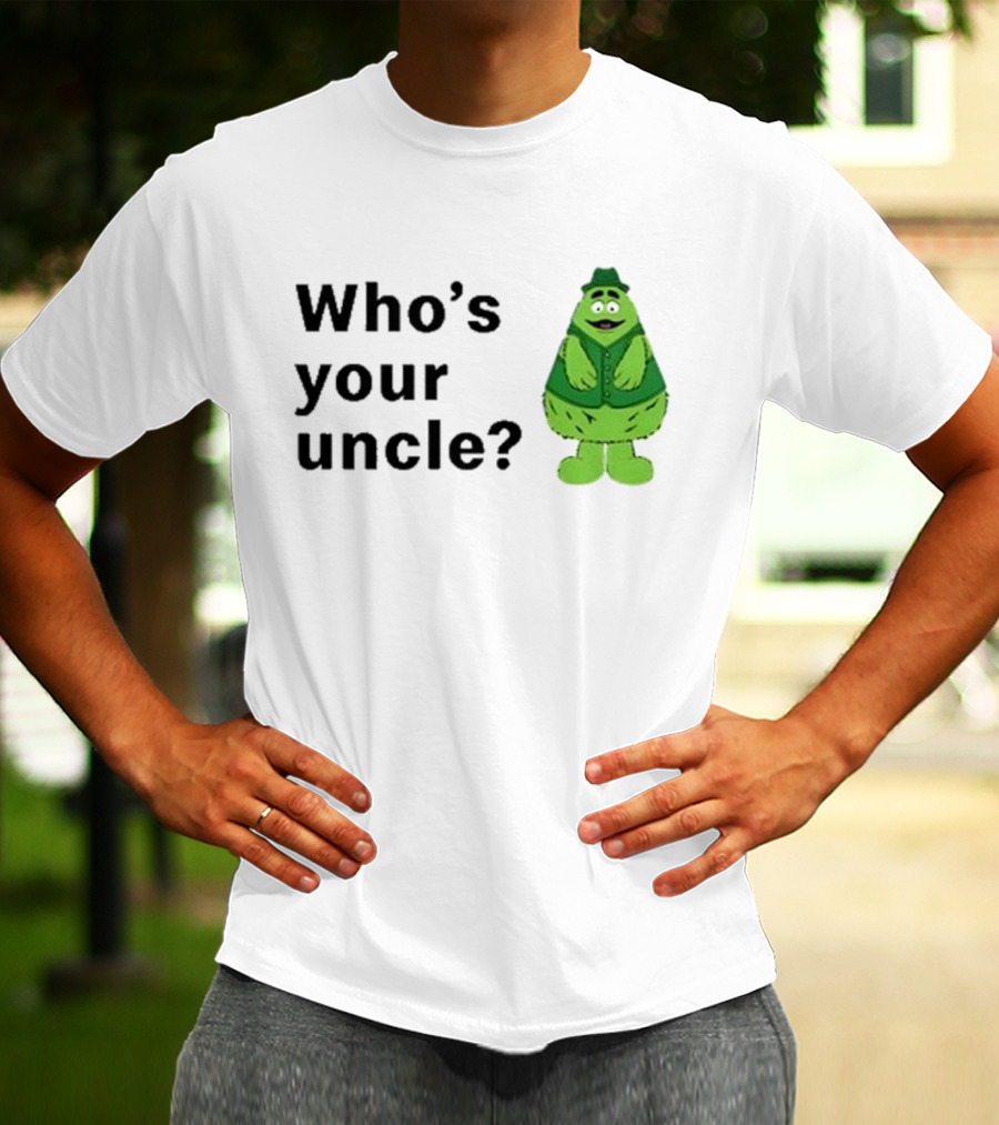 Uncle O’grimacey Who’s Your Uncle Green Character St Patrick’s Day T-Shirt