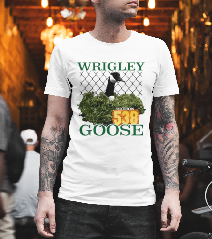 Wrigley Goose Section 538 Chicago Cubs Stadium Fan Apparel T-Shirt