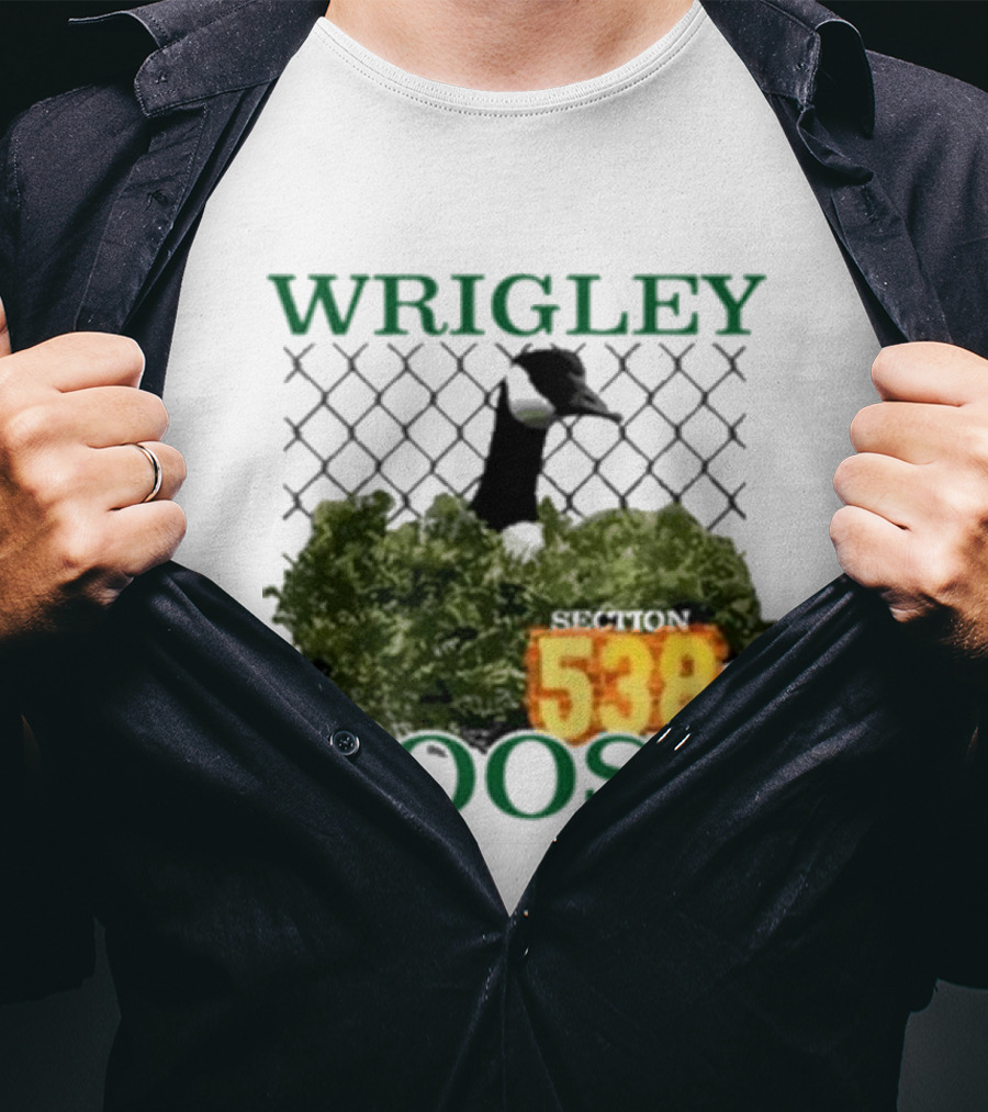 Wrigley Goose Section 538 Chicago Cubs Stadium Fan Apparel T-Shirt