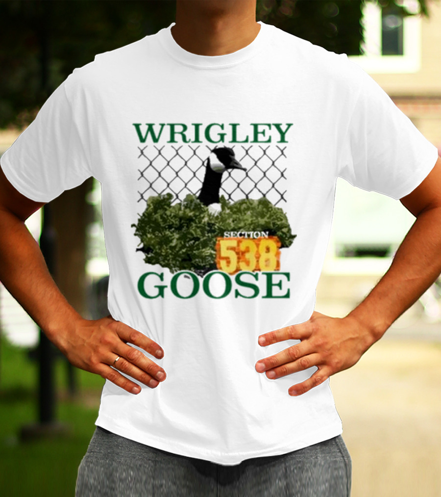 Wrigley Goose Section 538 Chicago Cubs Stadium Fan Apparel T-Shirt