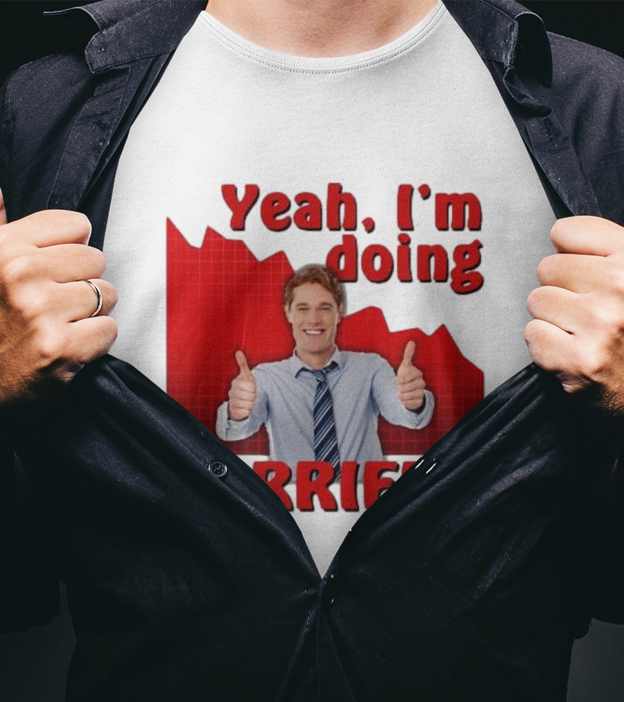 Yeah I'm Doing Tarrific Thumbs Up Business Graph T-Shirt