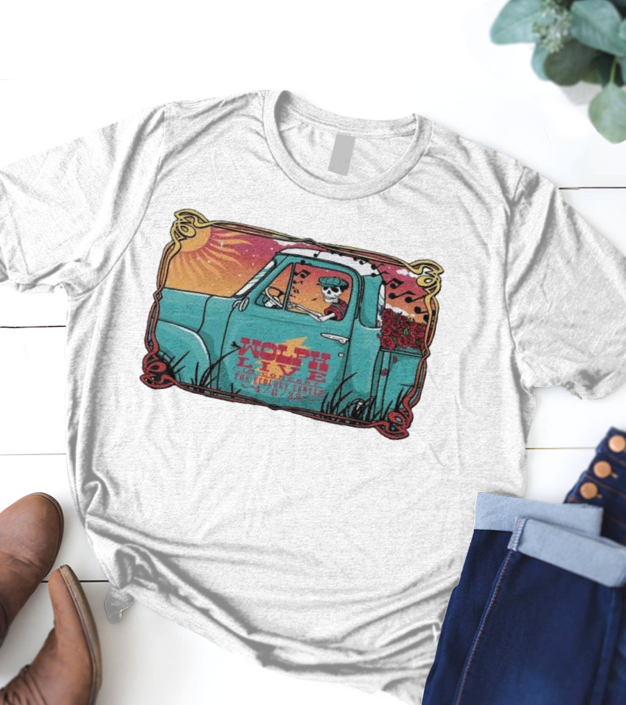 Wolph Live Concert Skeleton Driving Truck April 6 2025 The Ecology Center San Juan Capistrano CA T-Shirt