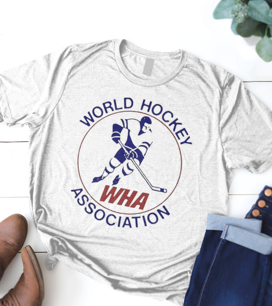 World Hockey Association WHA Player Emblem T-Shirt
