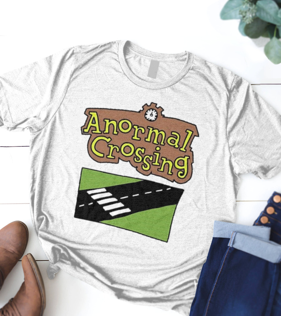 Anormal Crossing Zoe Bread Text And Z Shape Design T-Shirt
