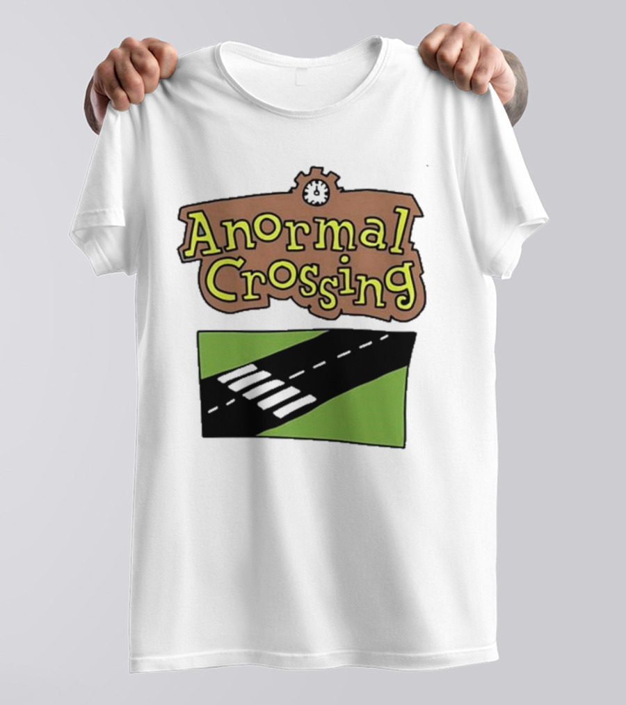 Anormal Crossing Zoe Bread Text And Z Shape Design T-Shirt