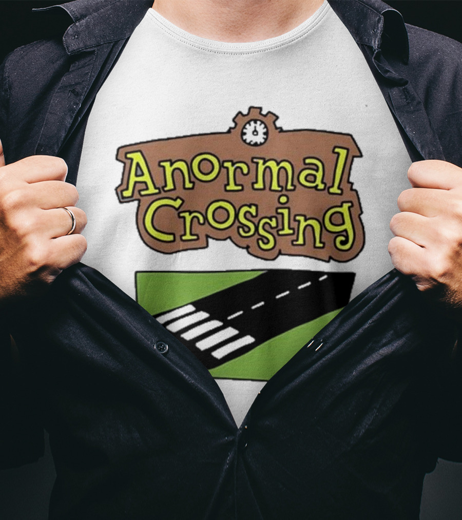 Anormal Crossing Zoe Bread Text And Z Shape Design T-Shirt