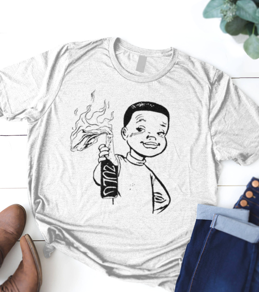 Zulu One Way Or Another Molotov Character Drawing T-Shirt