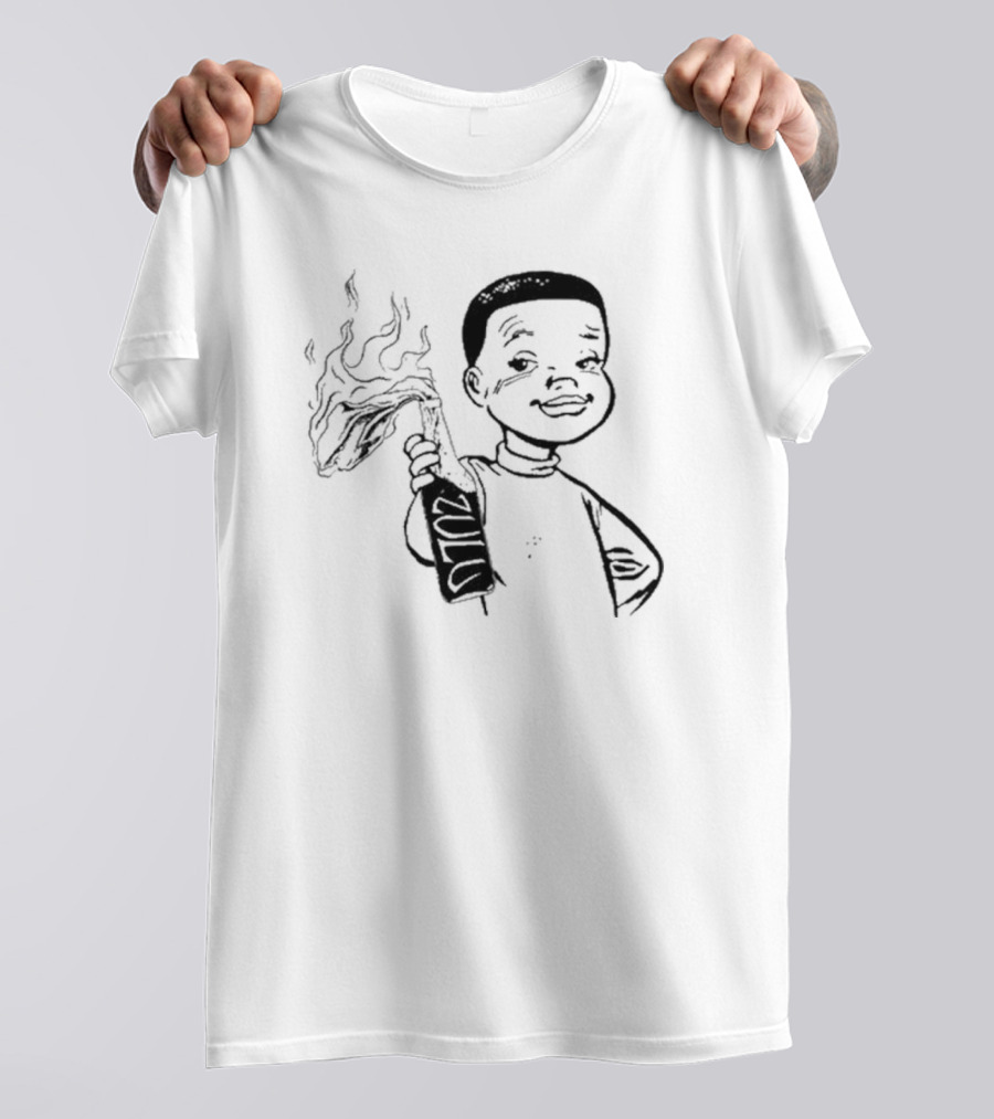 Zulu One Way Or Another Molotov Character Drawing T-Shirt