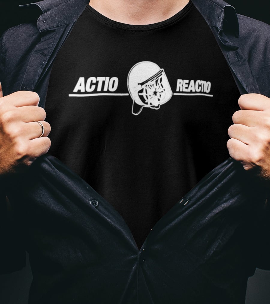 Actio Reactio Football Helmet Concept T-Shirt