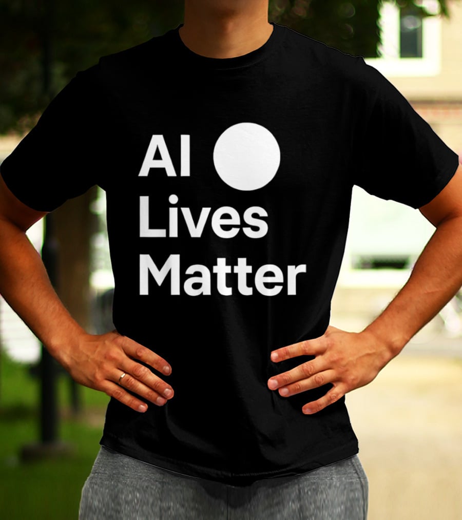 AI Lives Matter Statement Circle T-Shirt