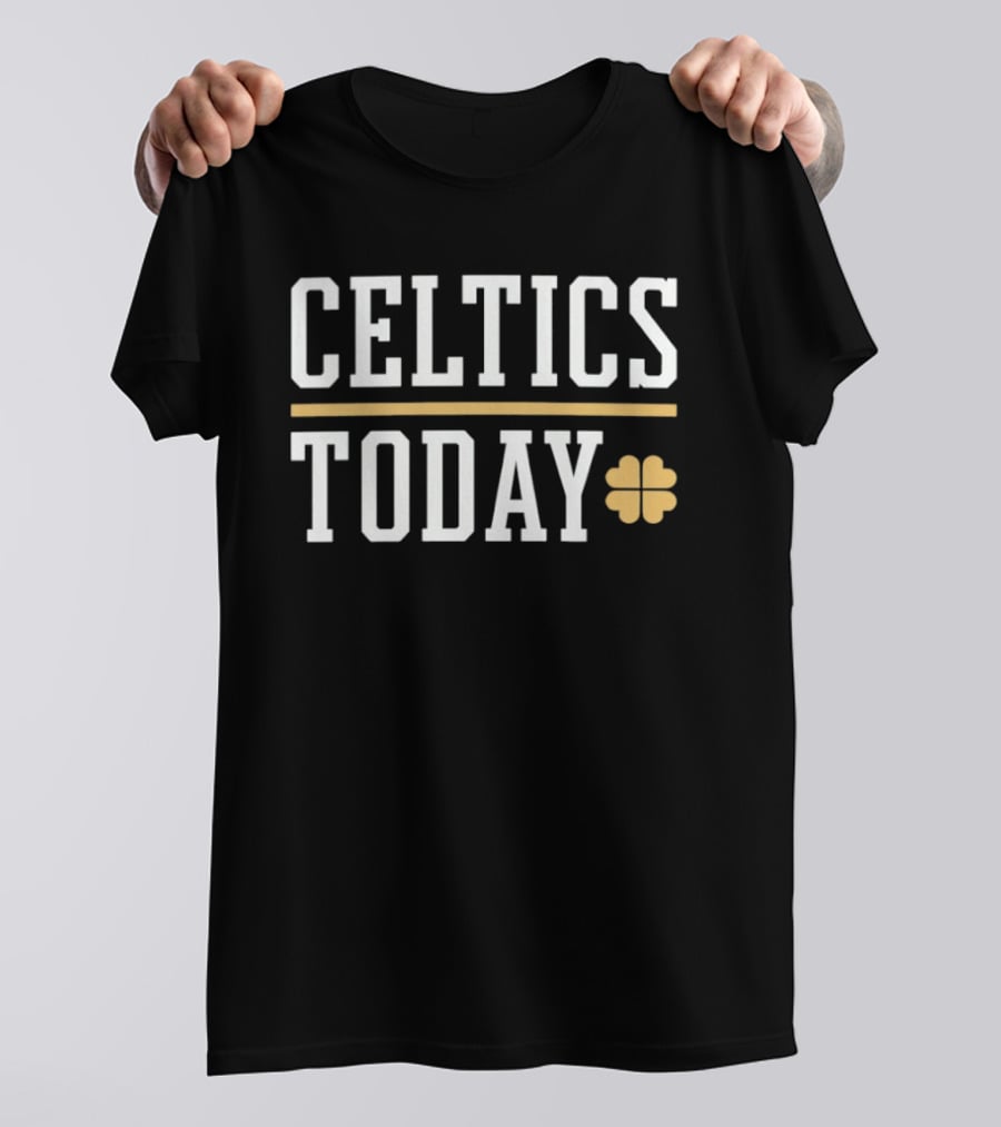 Celtics Today Four Leaf Clover T-Shirt