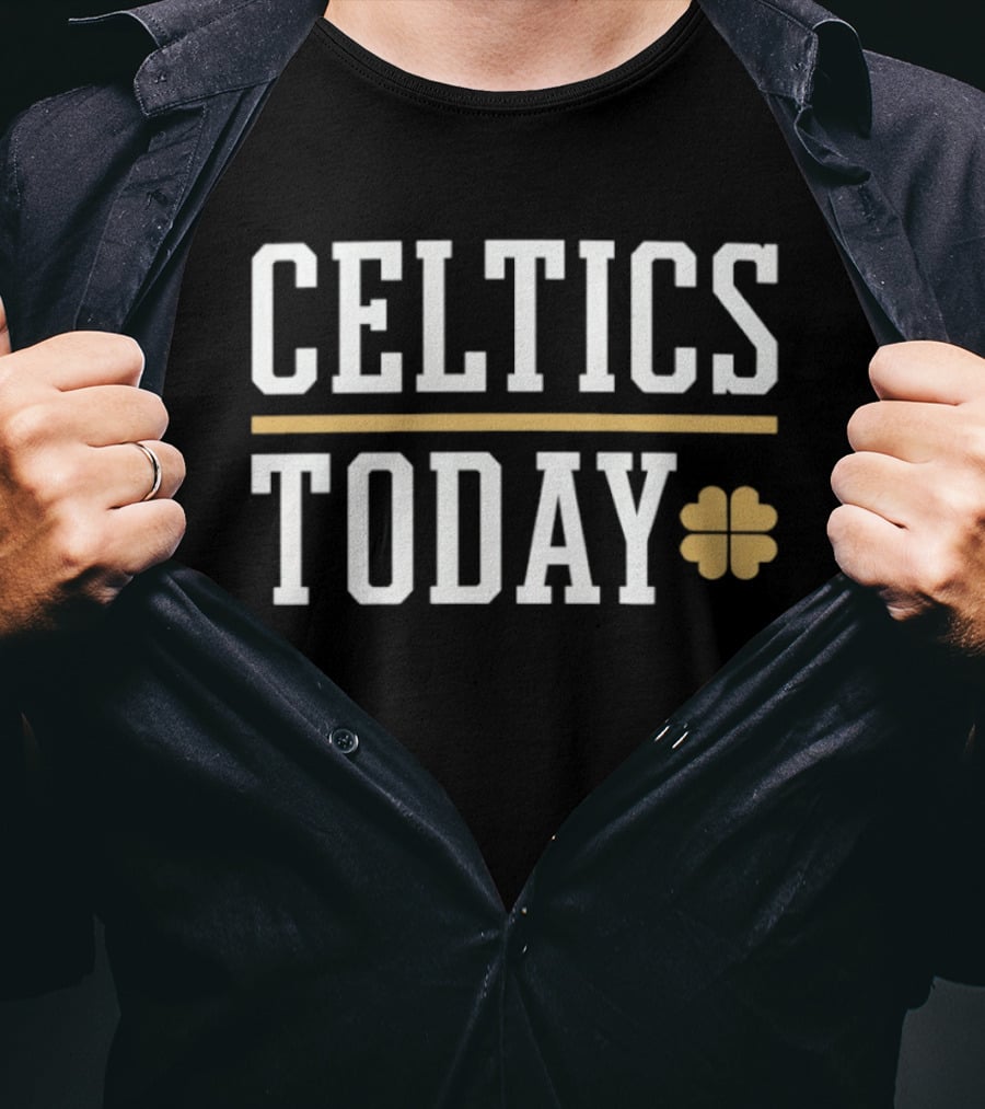 Celtics Today Four Leaf Clover T-Shirt