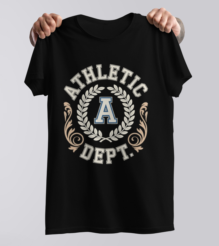 Athletic Dept A Floral Wreath Monogram T-Shirt