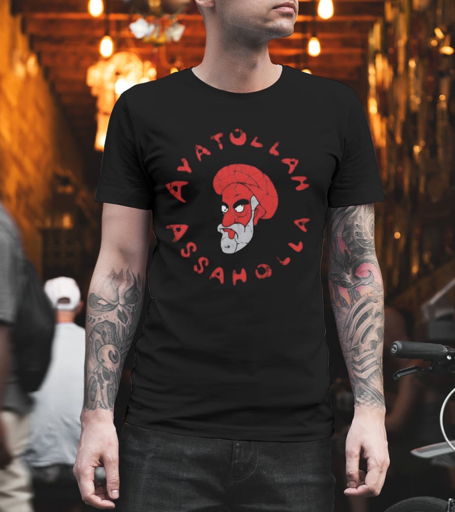 Ayatollah Assaholla Red Face T-Shirt