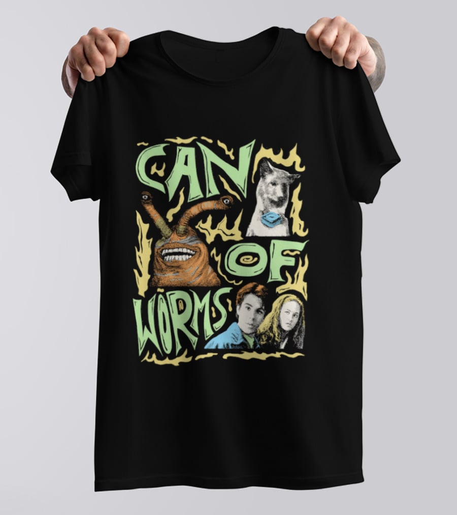Can Of Worms Alien Dog Barnabus Movie Character Scene T-Shirt