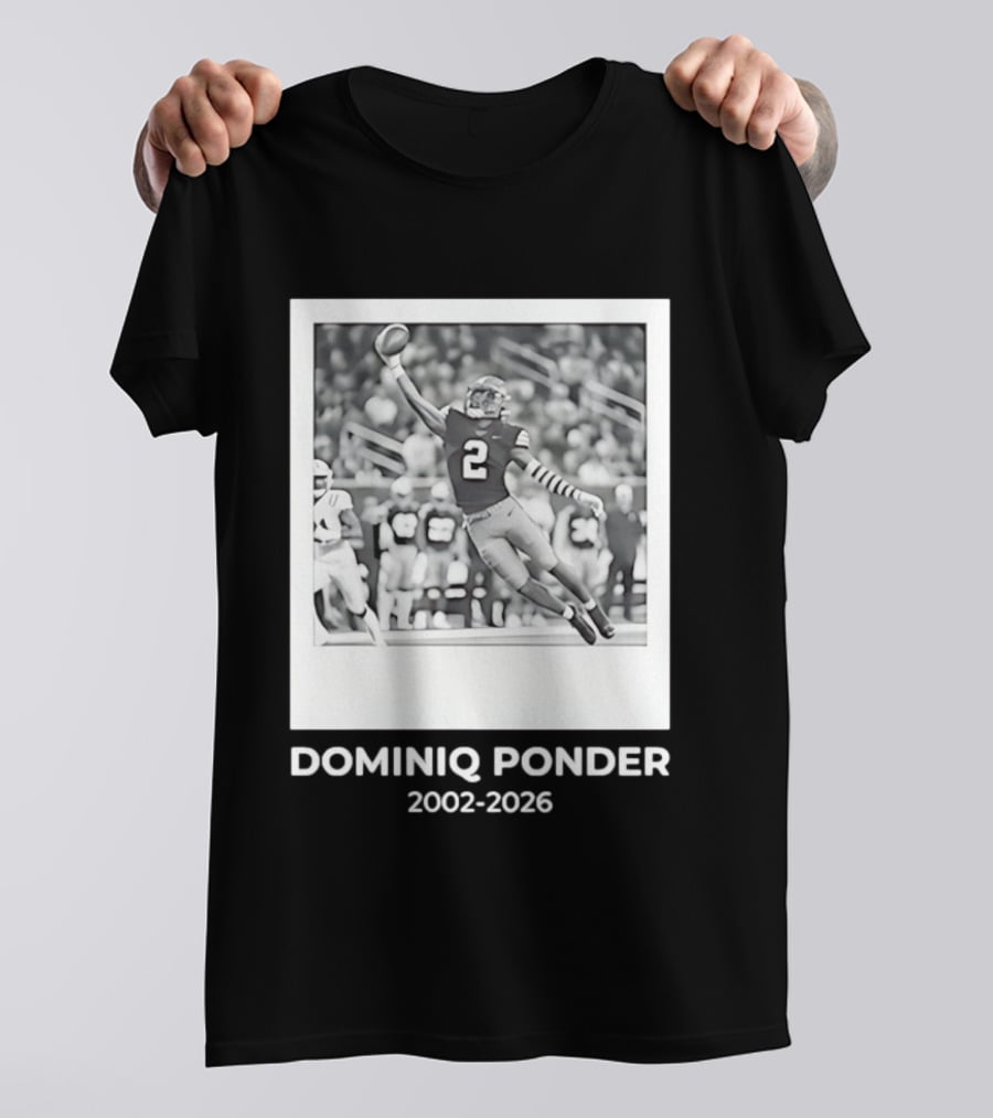 DOMINIQ PONDER 2002 2026 RIP Memory In Colorado Buffaloes Football T-Shirt
