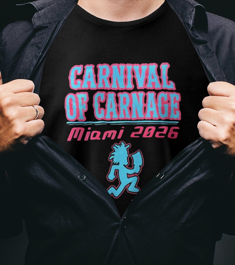 Carnival Of Carnage Miami 2026 Hatchet Man T-Shirt
