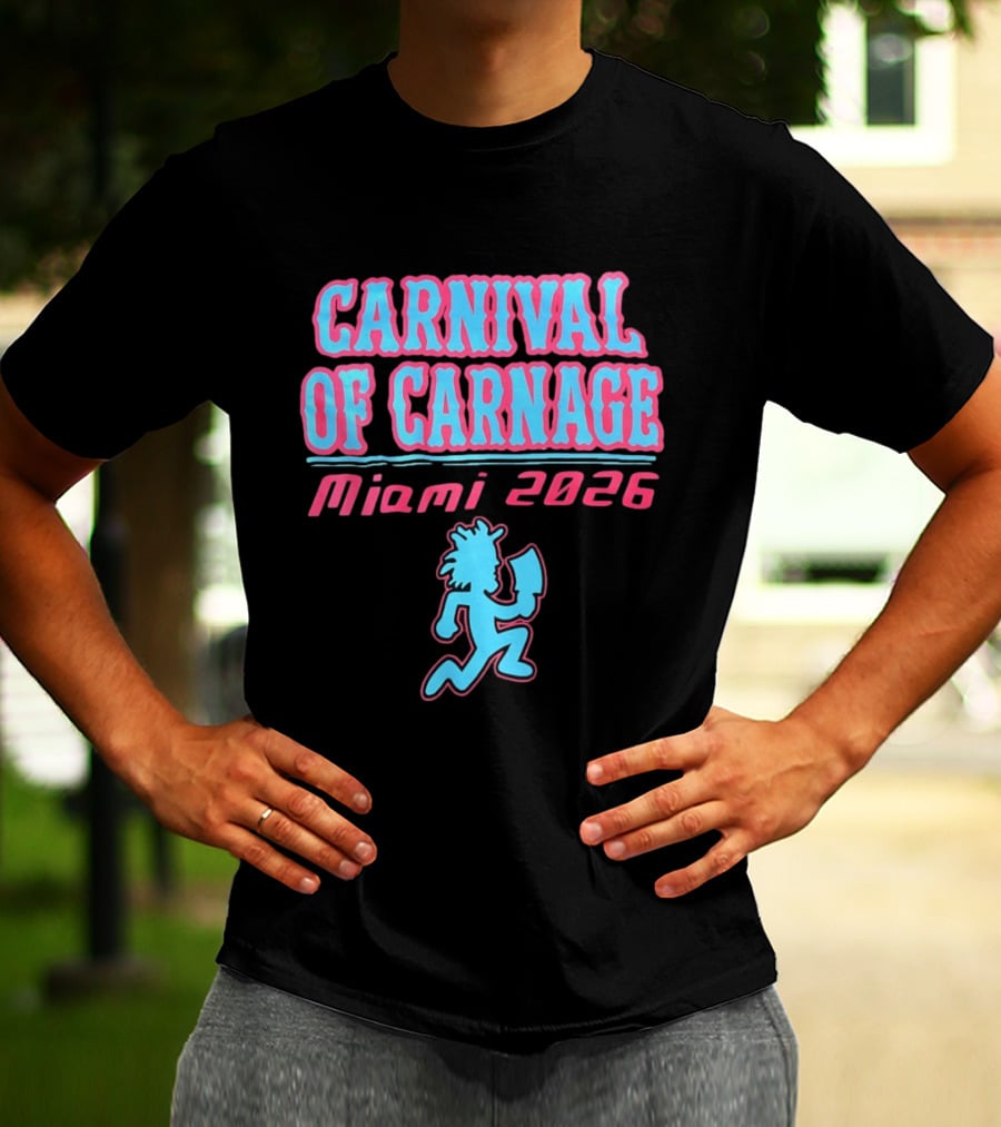 Carnival Of Carnage Miami 2026 Hatchet Man T-Shirt