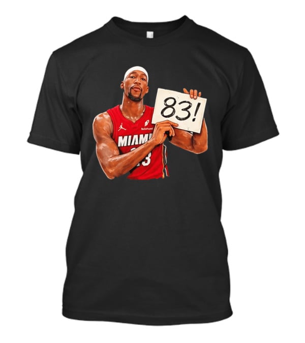 Bam Adebayo Miami Heat 83 Point Game Sign T-Shirt