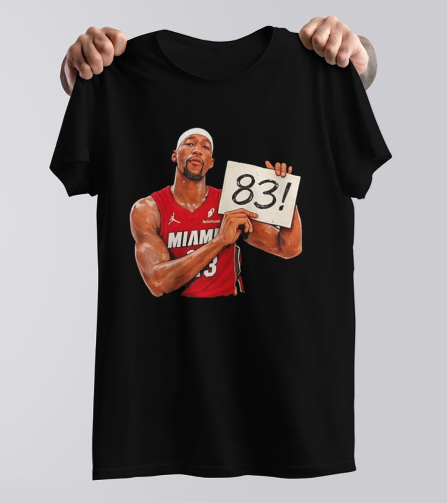 Bam Adebayo Miami Heat 83 Point Game Sign T-Shirt