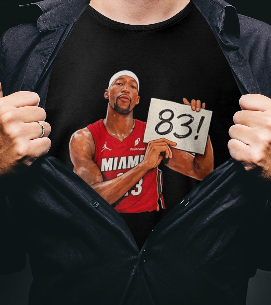 Bam Adebayo Miami Heat 83 Point Game Sign T-Shirt