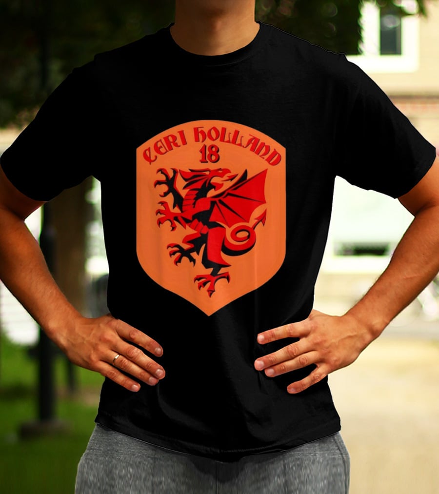 Ceri Holland 18 Red Dragon T-Shirt